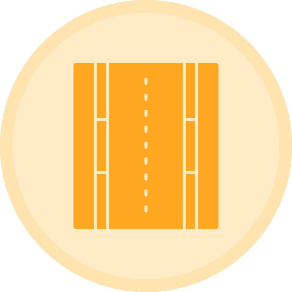 Road Multicolor Circle Icon vector