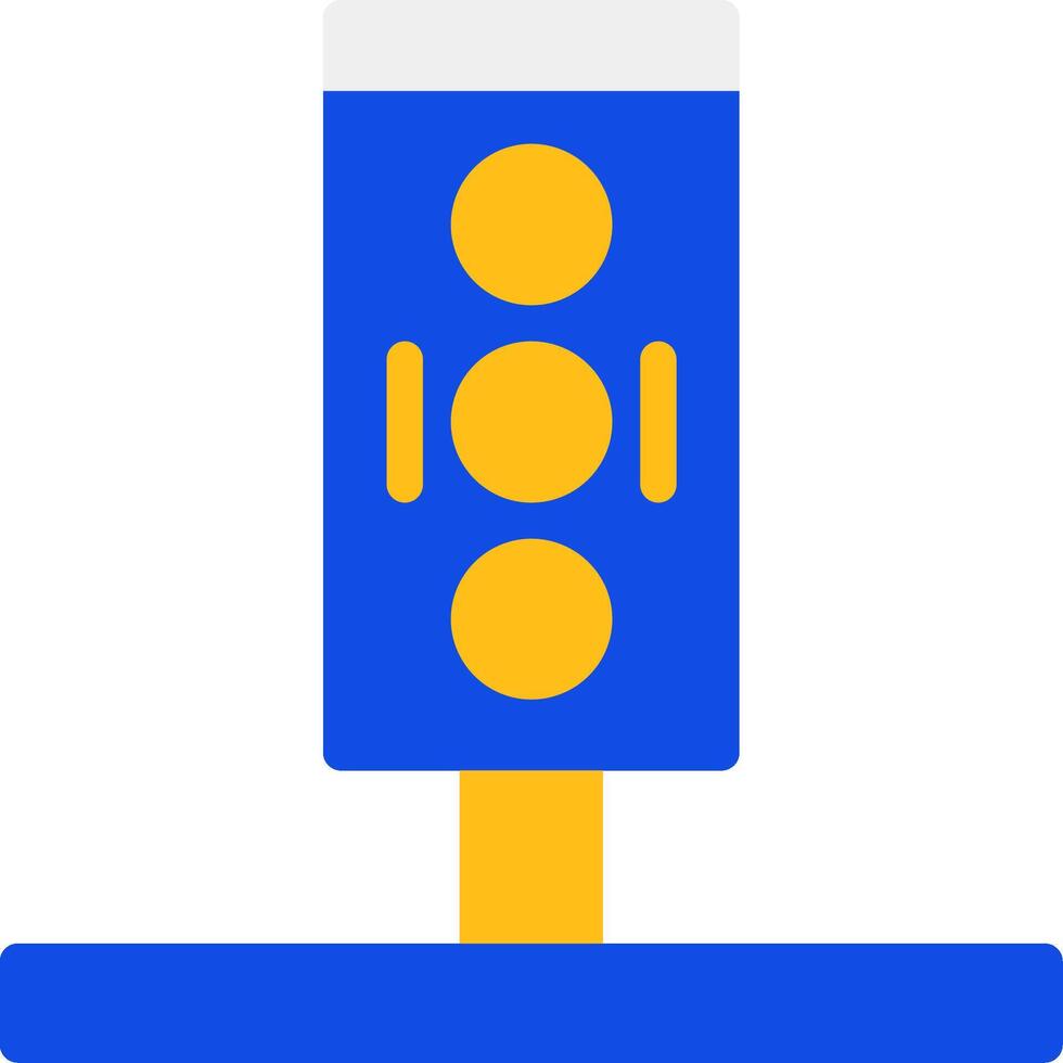 Traffic Light Flat Two color Icon vector