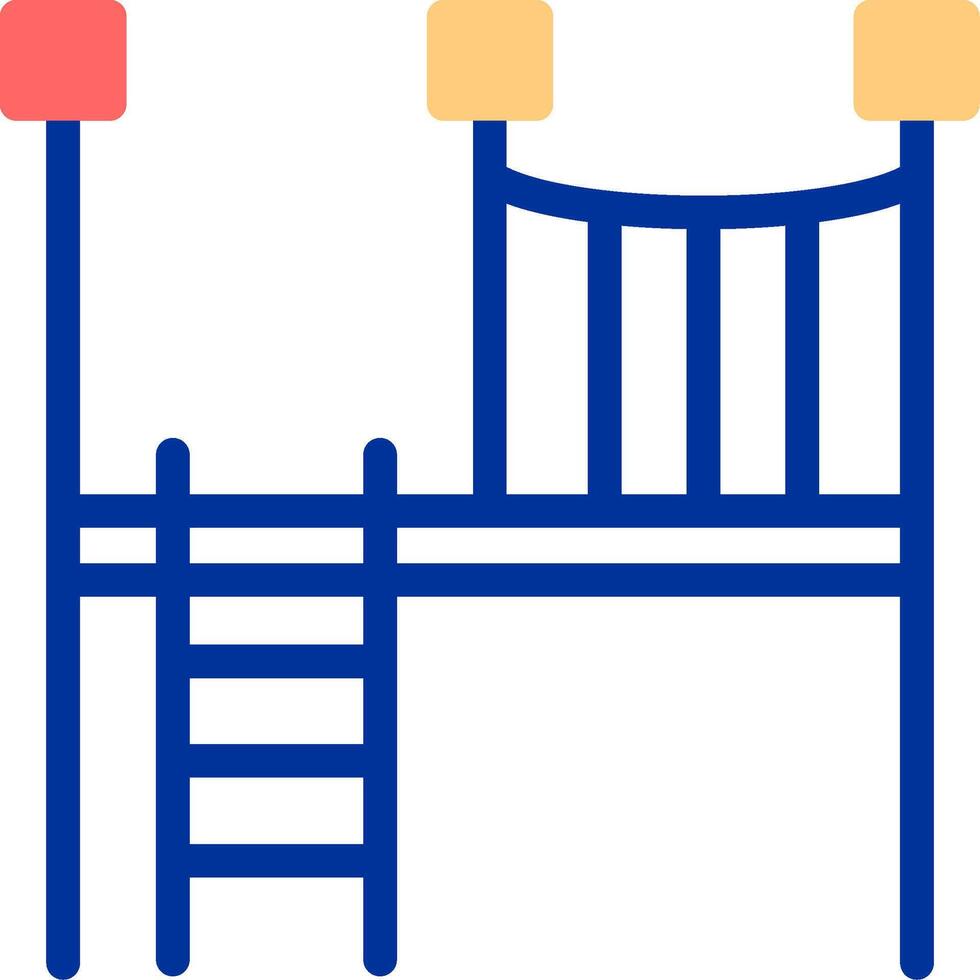 Bridge Color Filled Icon vector