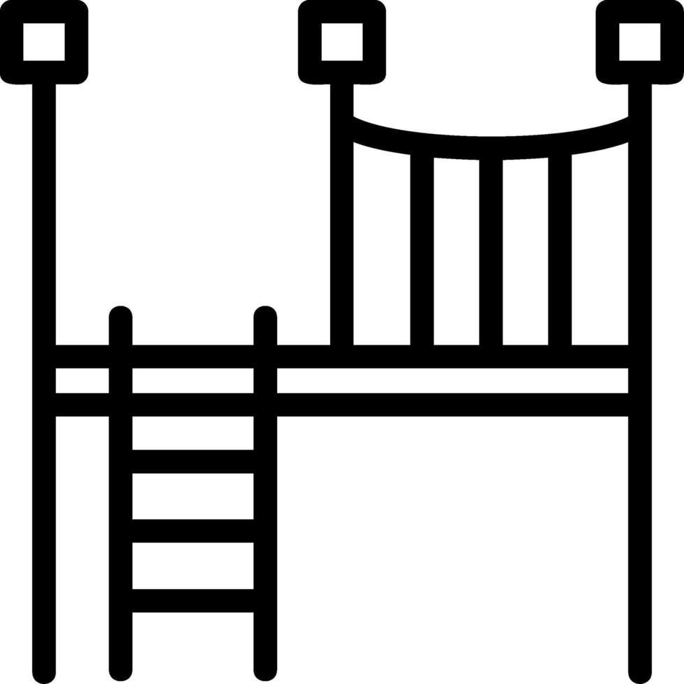 Bridge Line Icon vector