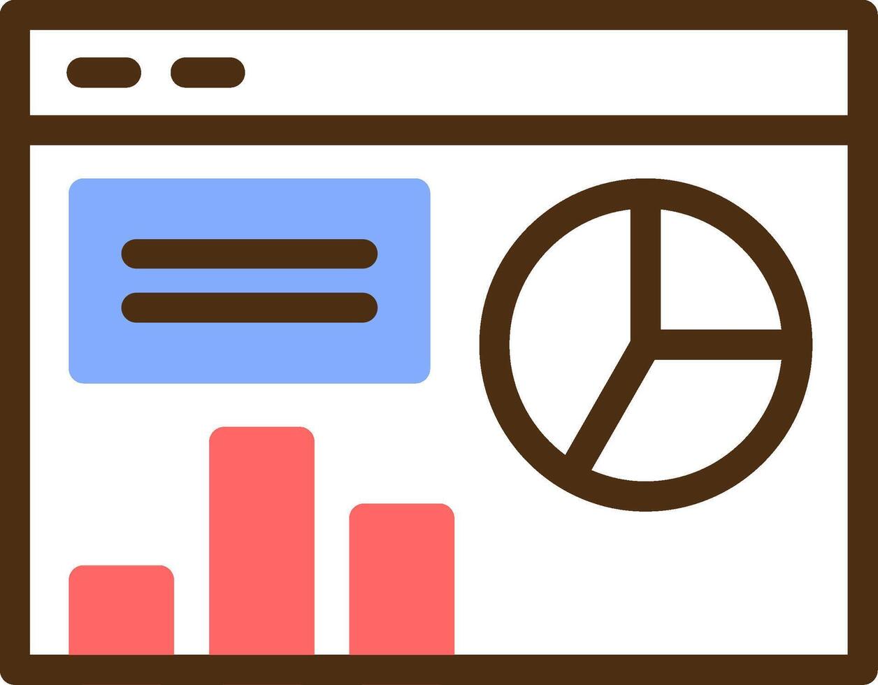 Dashboard Color Filled Icon vector