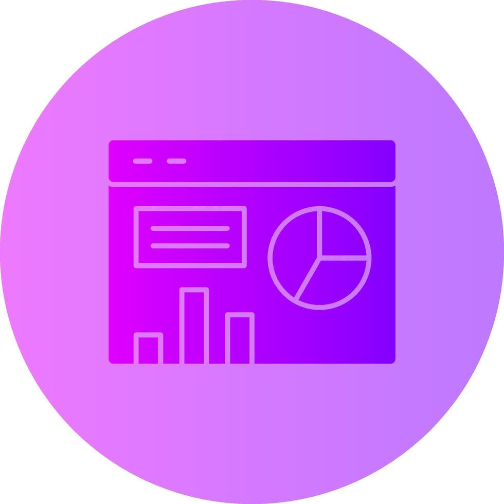 Dashboard Gradient Circle Icon vector