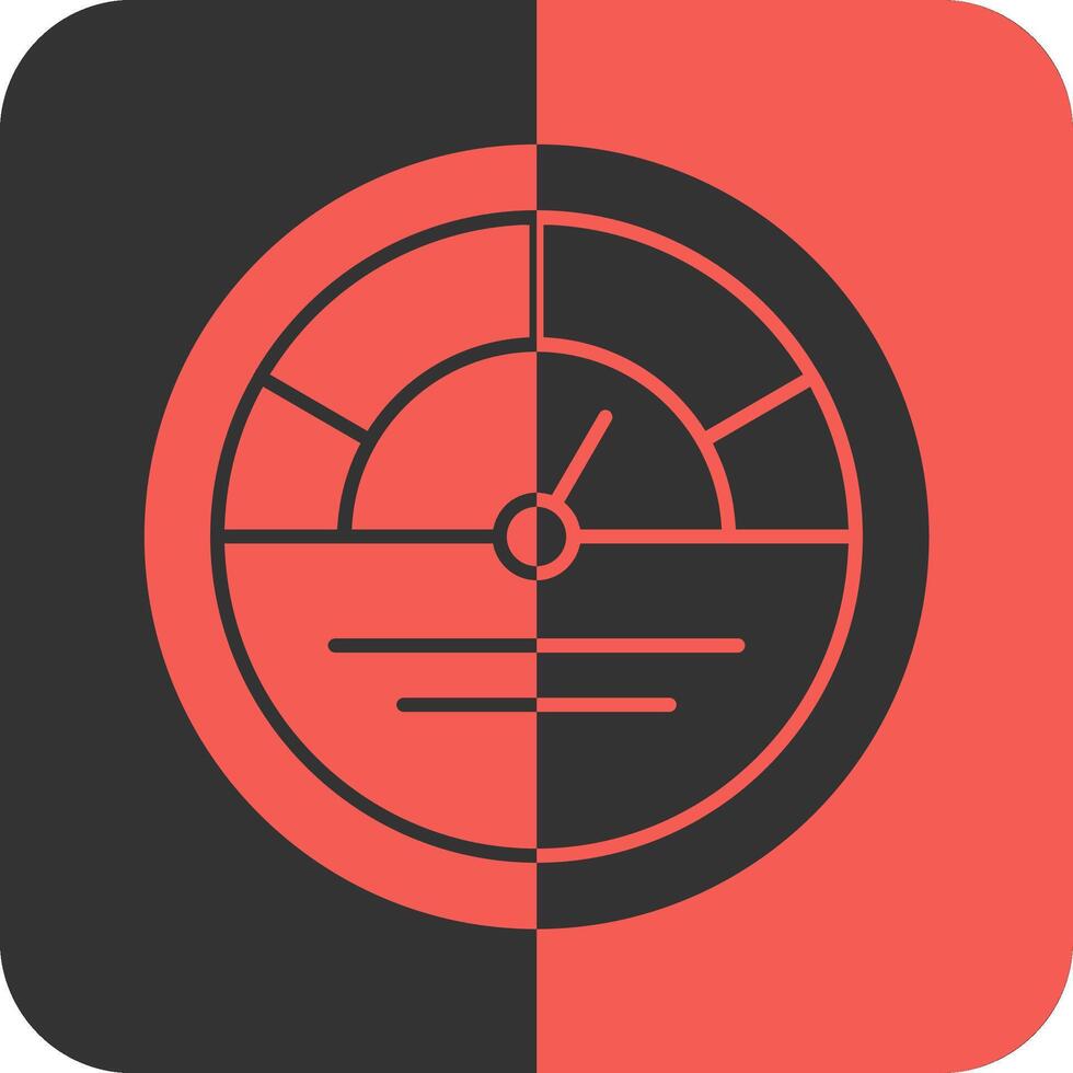 KPI Red Inverse Icon vector
