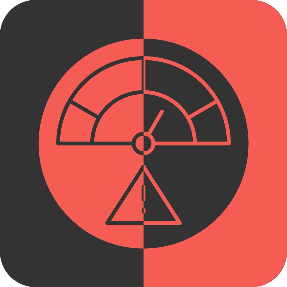 Risk Red Inverse Icon vector