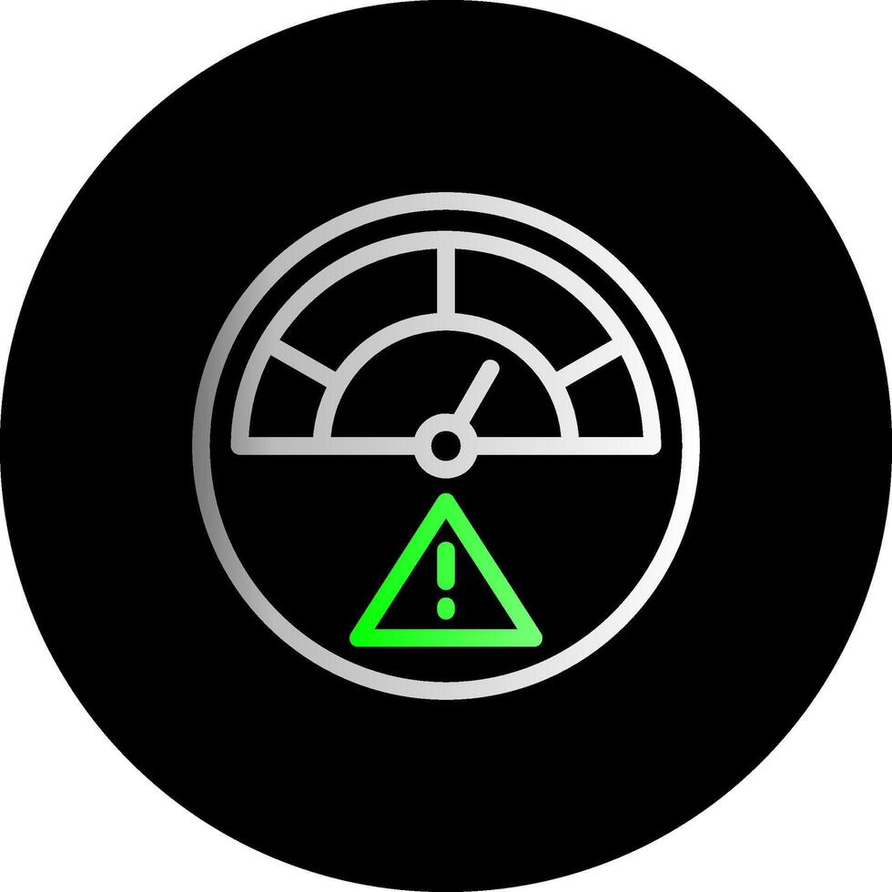 Risk Dual Gradient Circle Icon vector