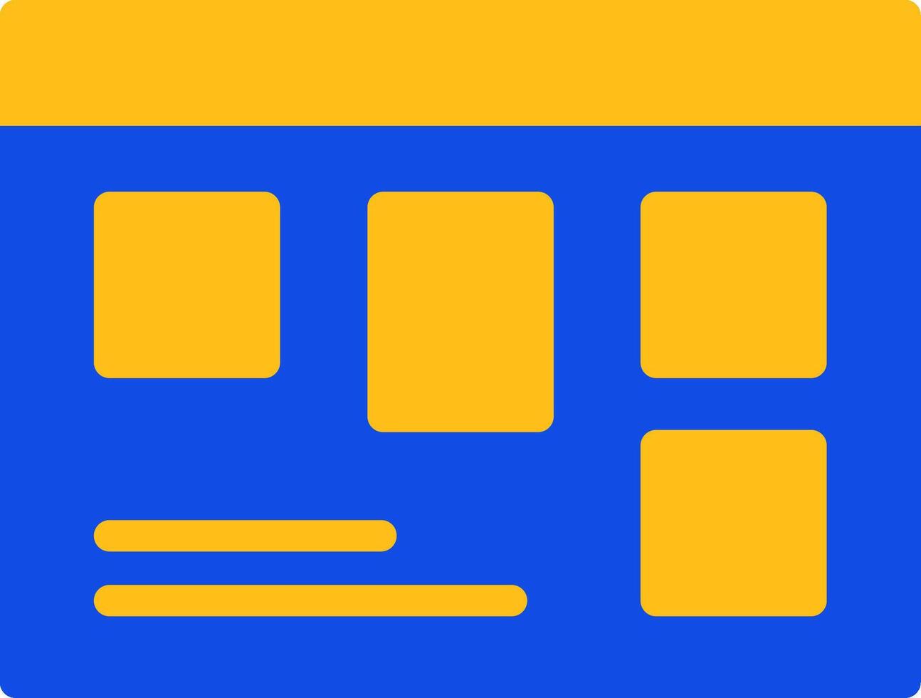 Scrum Board Flat Two color Icon vector