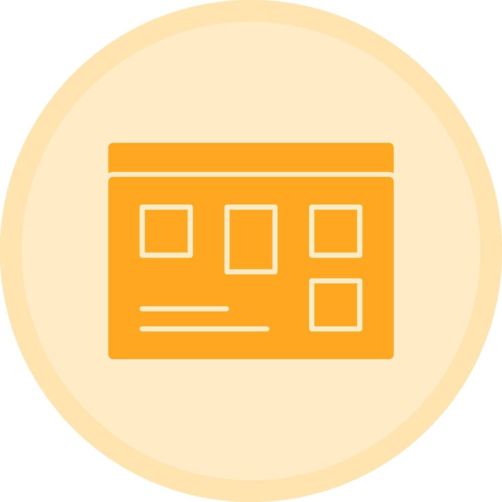Scrum Board Multicolor Circle Icon vector
