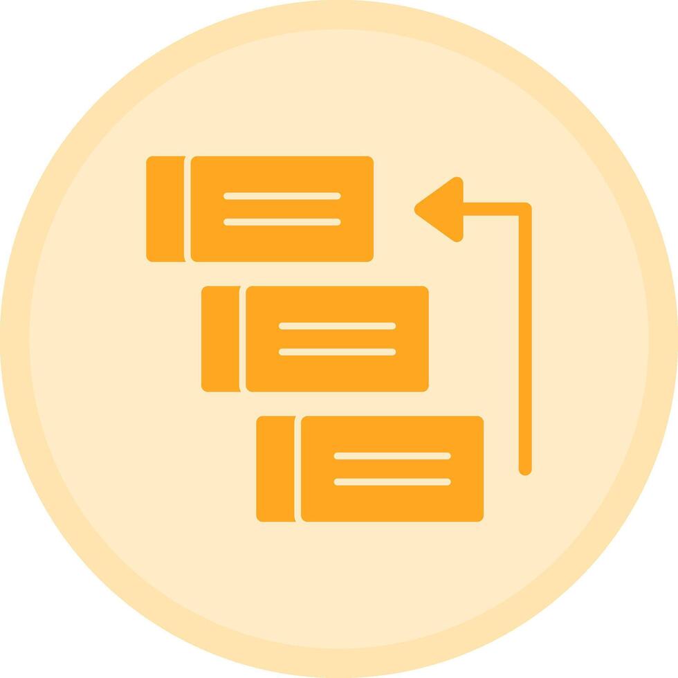 Backlog Multicolor Circle Icon vector
