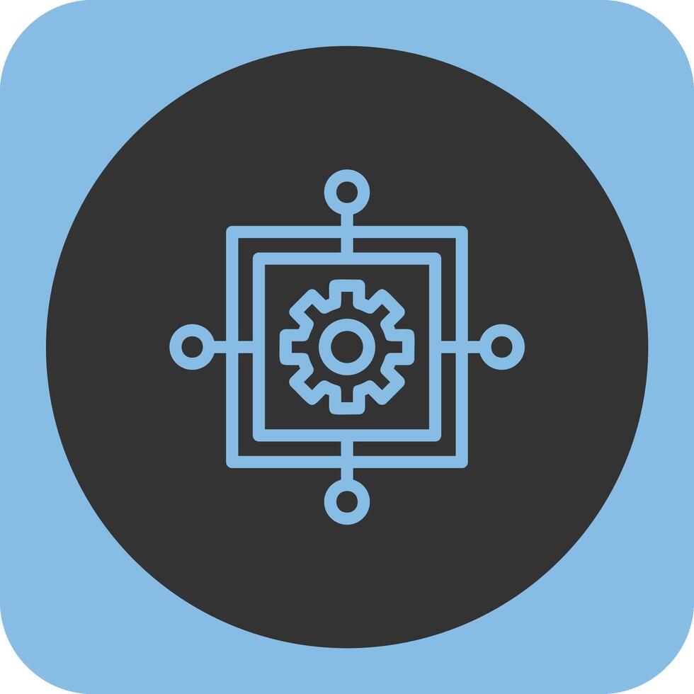 Scope Creep Linear Round Icon vector