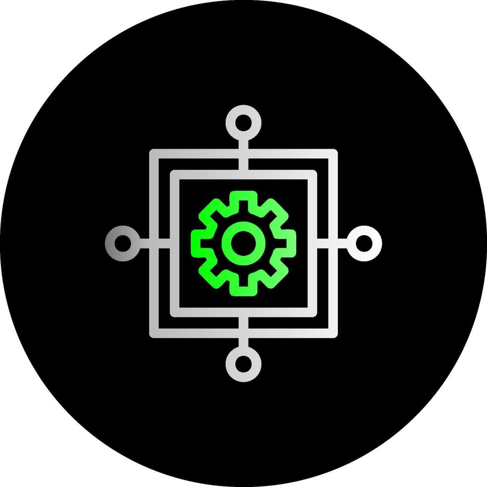 Scope Creep Dual Gradient Circle Icon vector