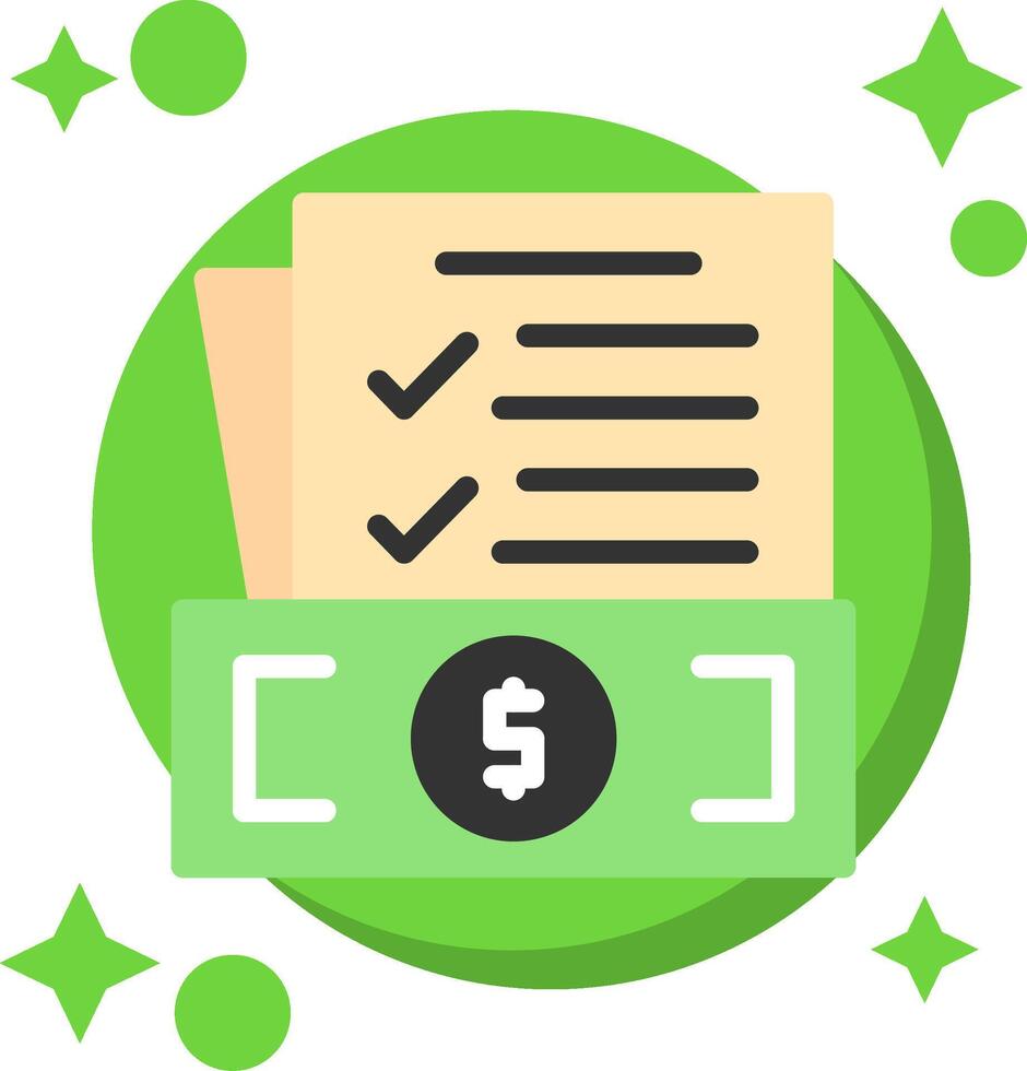 Money Tailed Color Icon vector
