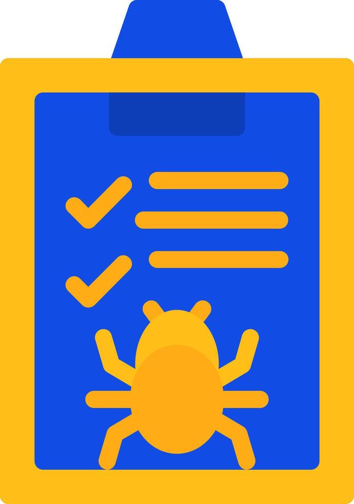 Bug Flat Two color Icon vector