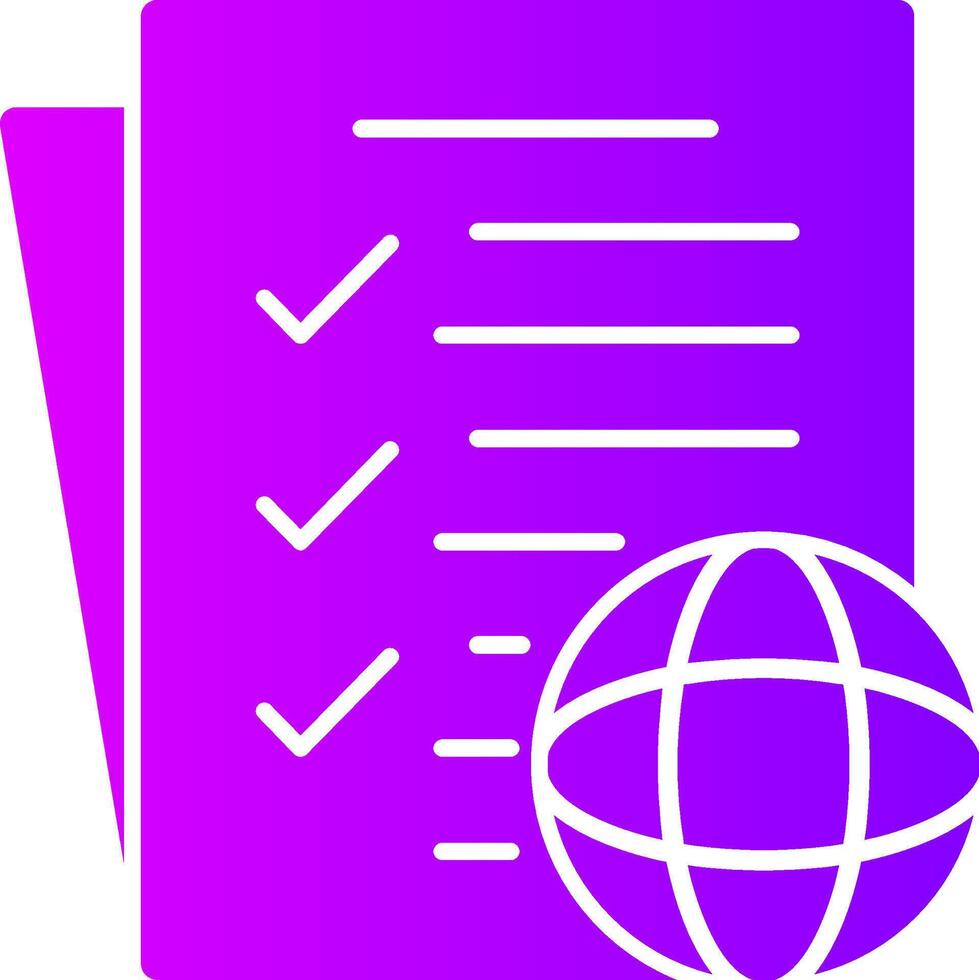 Governance Solid Multi Gradient Icon vector