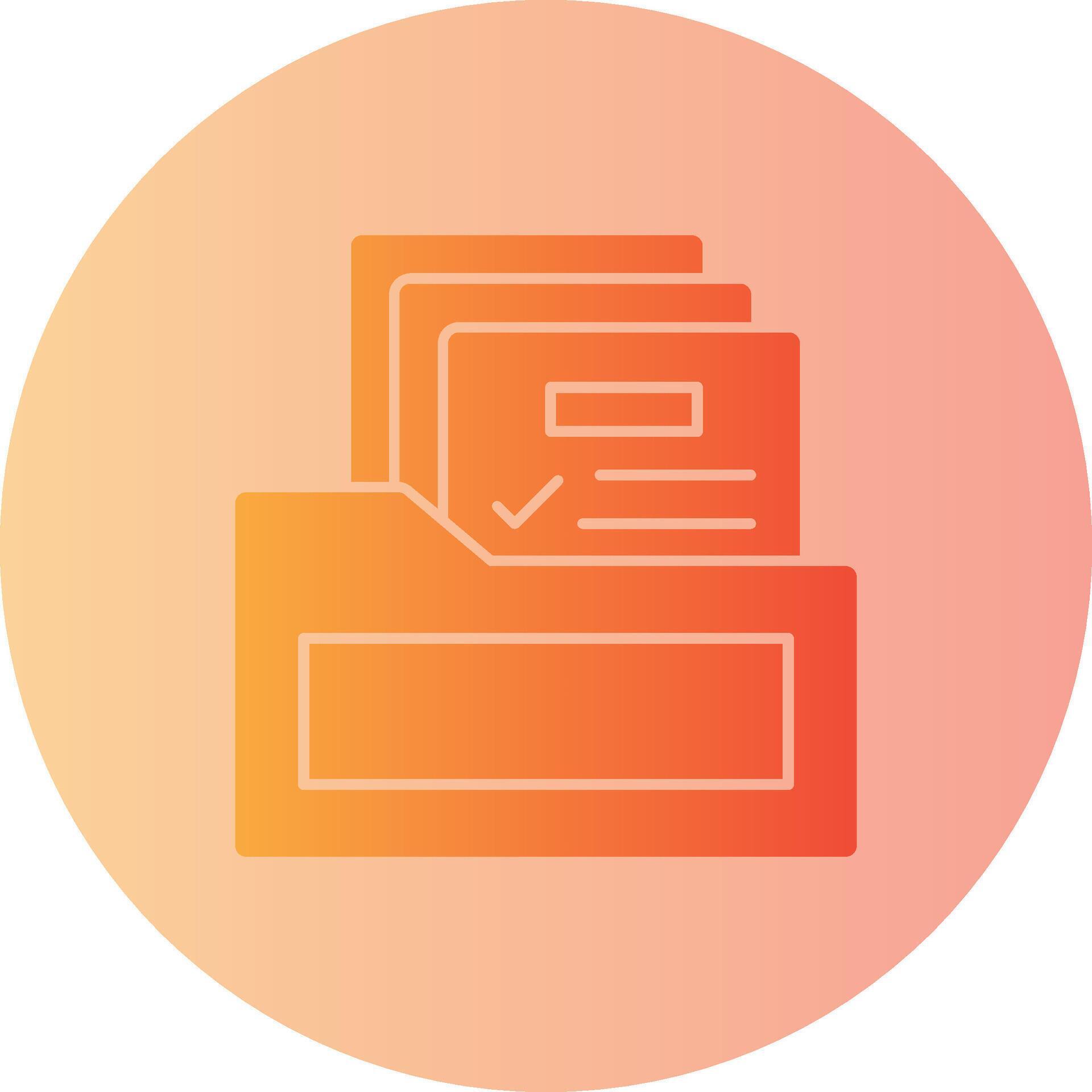 Documentation Gradient Circle Icon 40951421 Vector Art at Vecteezy
