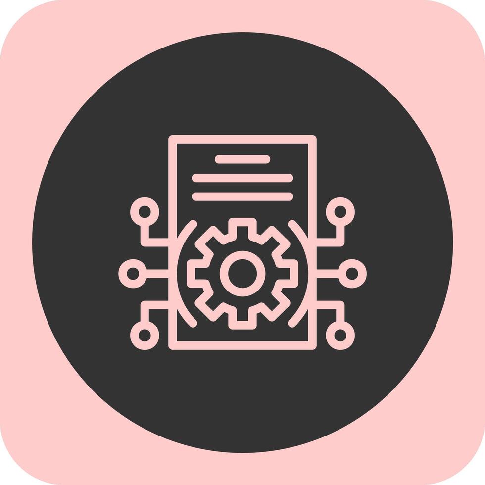 Integration Linear Round Icon vector
