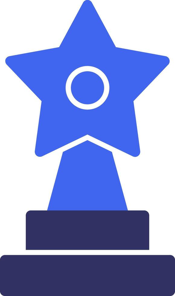 Trophy Solid Two Color Icon vector