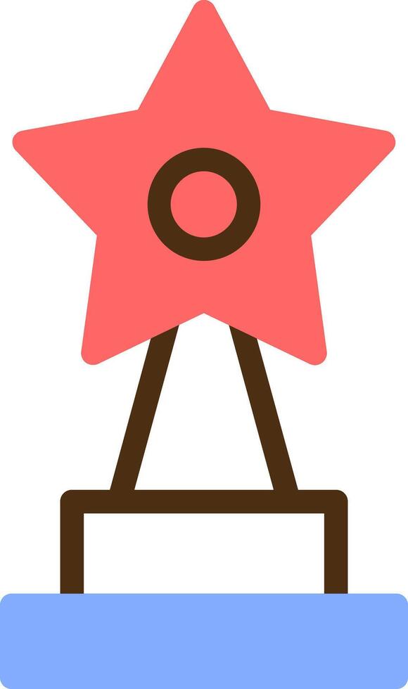 Trophy Color Filled Icon vector