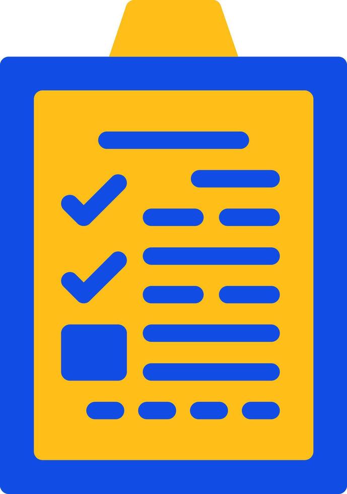 Application Form Flat Two color Icon vector