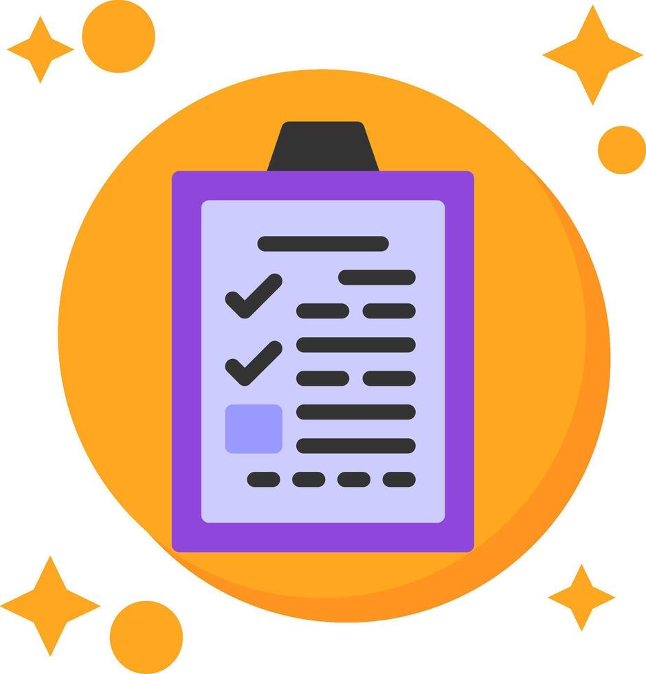 Application Form Tailed Color Icon vector