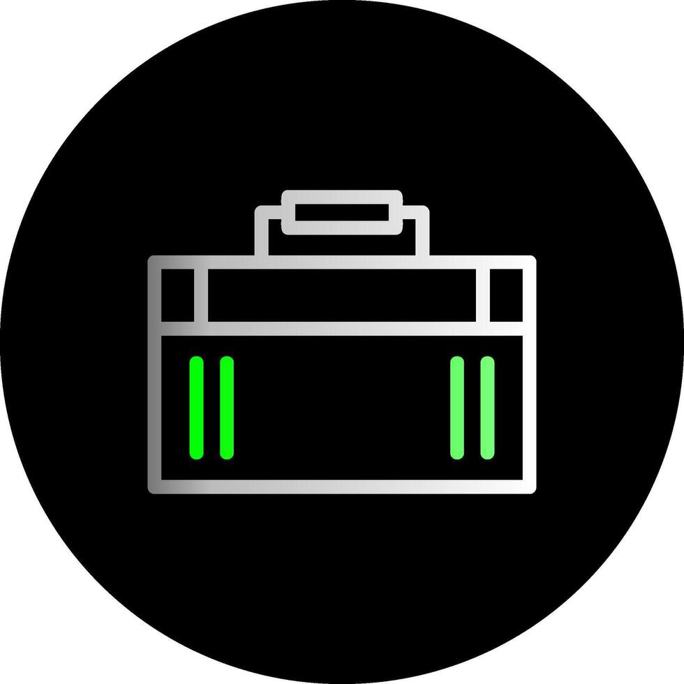 Suitcase Dual Gradient Circle Icon vector