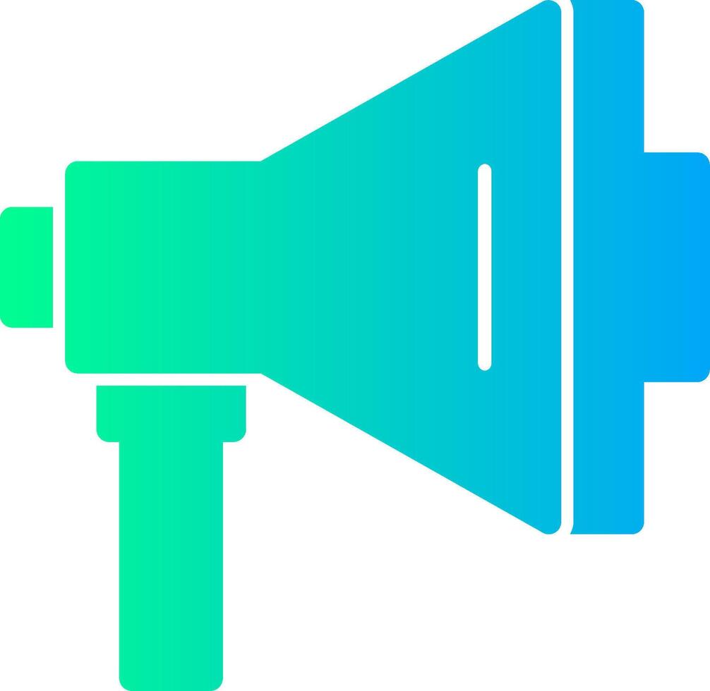 Megaphone Solid Multi Gradient Icon vector