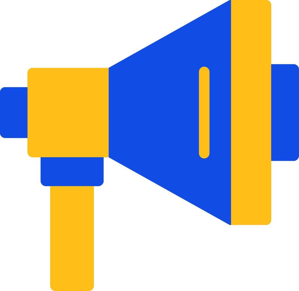 Megaphone Flat Two color Icon vector
