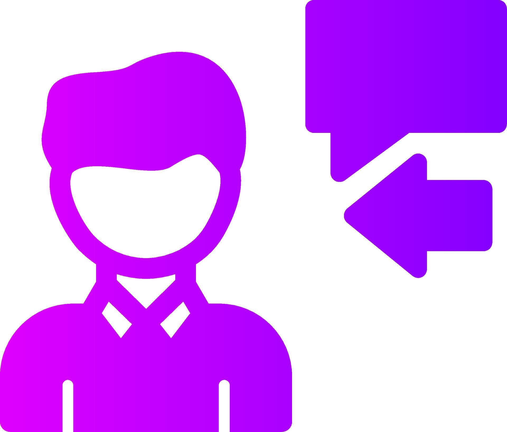 Interviewer Solid Multi Gradient Icon 40951718 Vector Art at Vecteezy