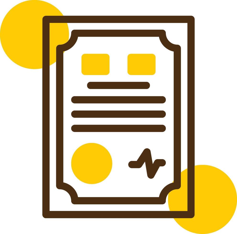 Contract Yellow Lieanr Circle Icon vector