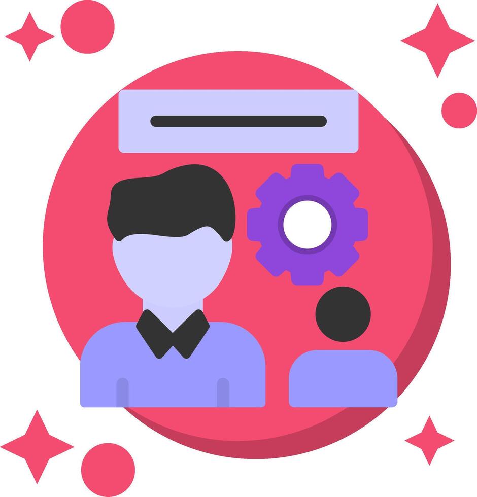 HR Tailed Color Icon vector