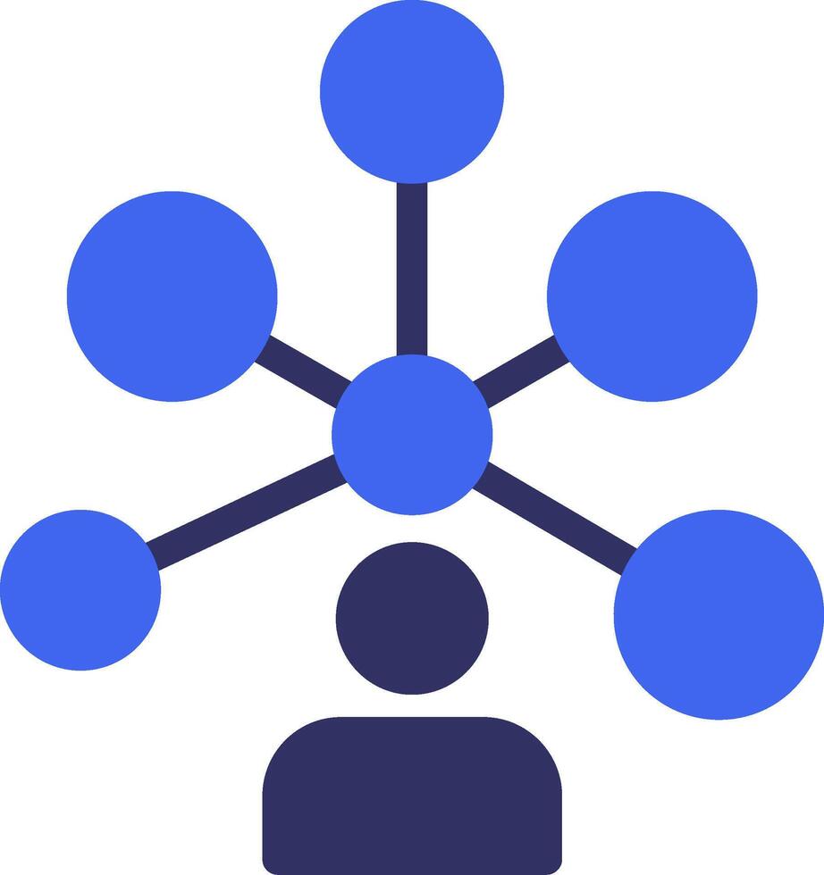 Networking Solid Two Color Icon vector