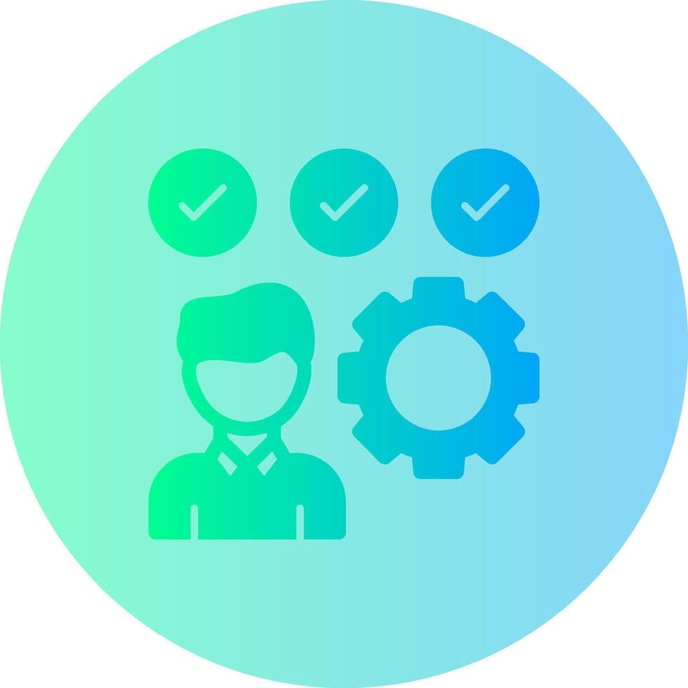 Skills Gradient Circle Icon vector