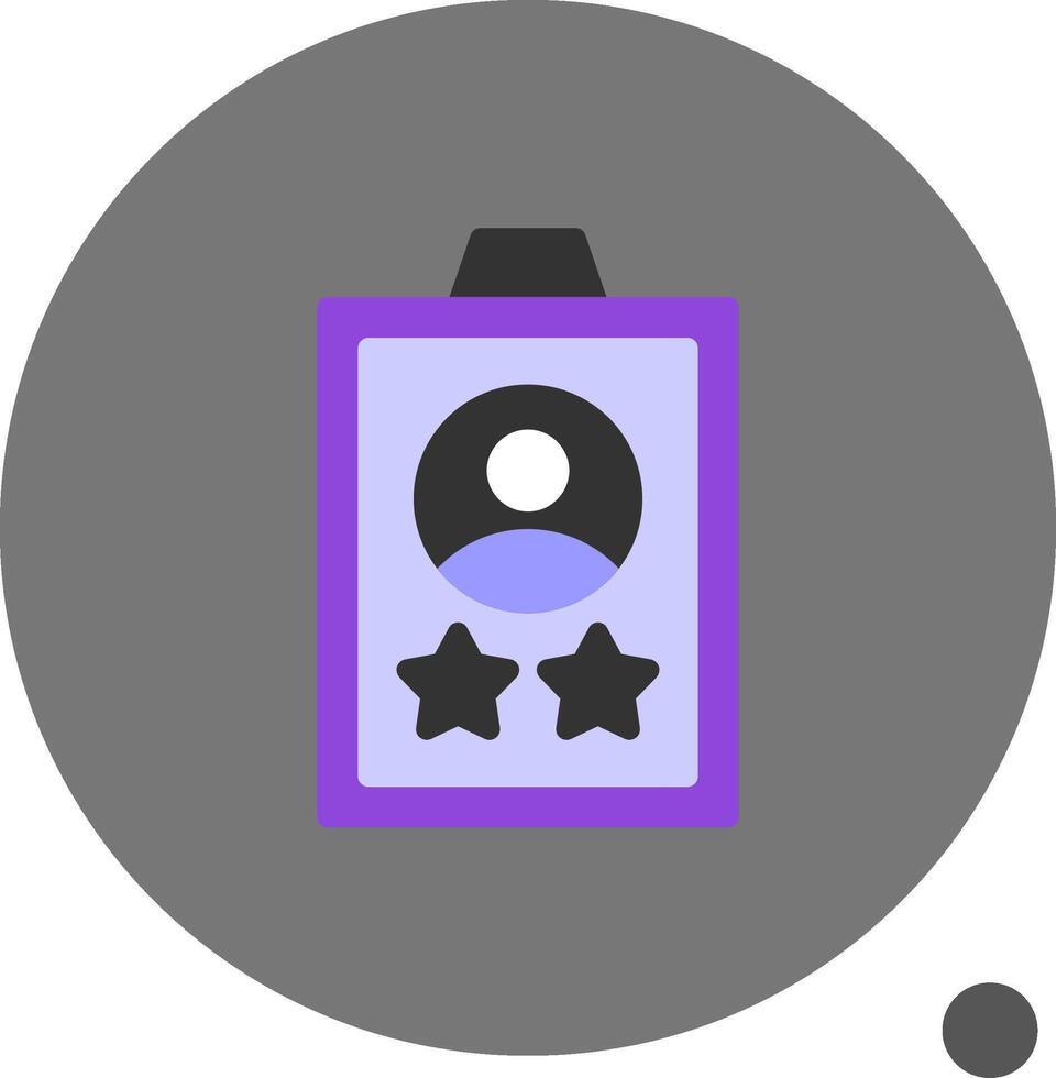 experiencia plano sombra icono vector