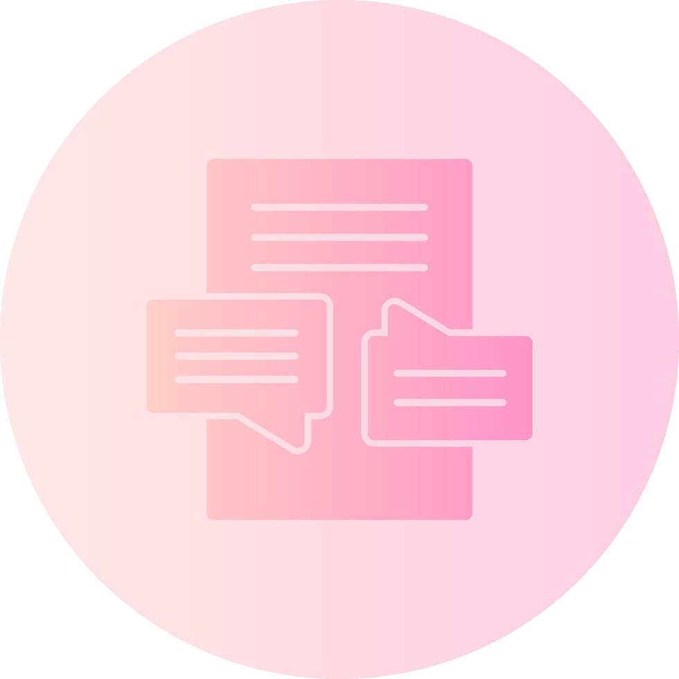 Recommendation Gradient Circle Icon vector