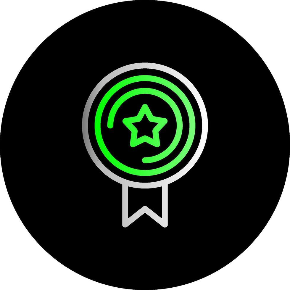 Badge Dual Gradient Circle Icon vector