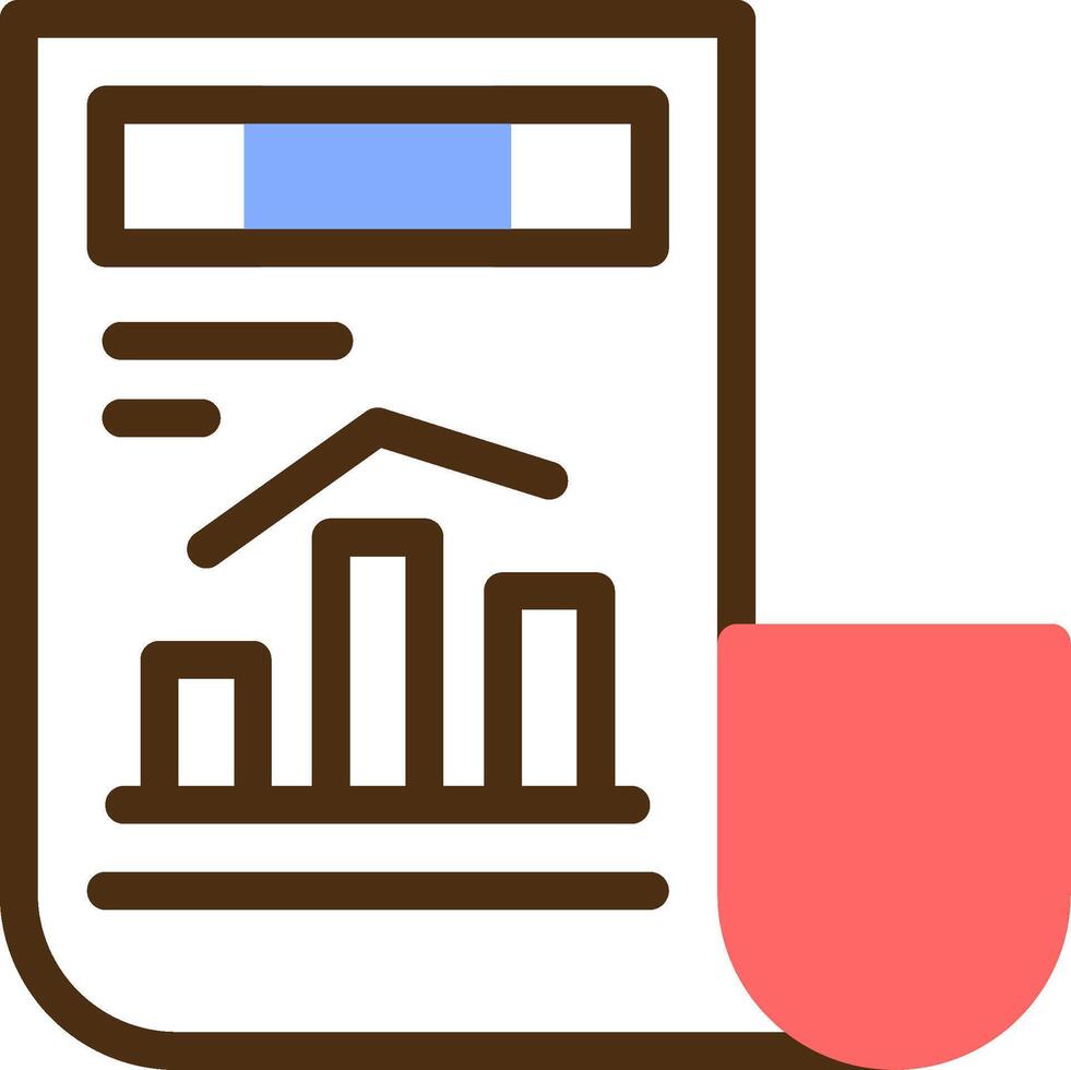 Assessment Color Filled Icon vector