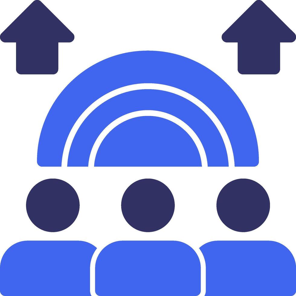Inclusion Solid Two Color Icon vector