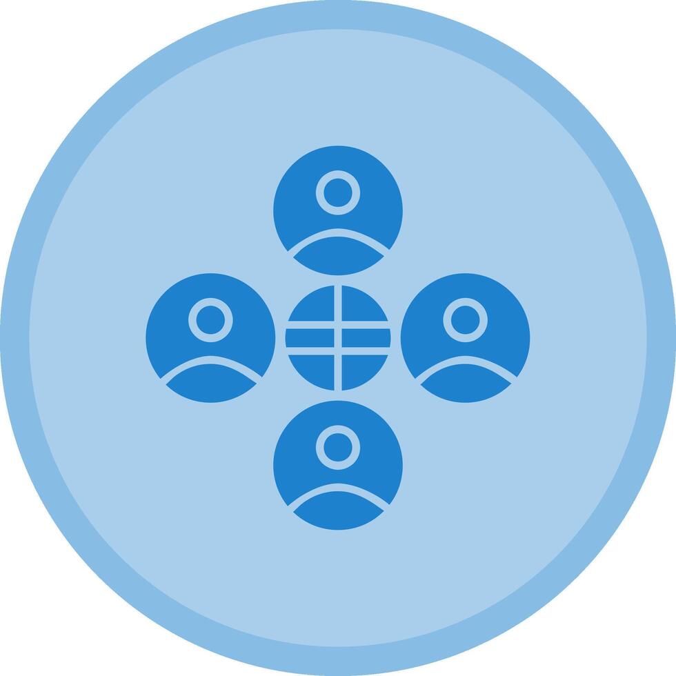 Diversity Multicolor Circle Icon vector