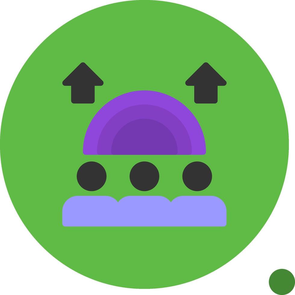 Inclusion Flat Shadow Icon vector