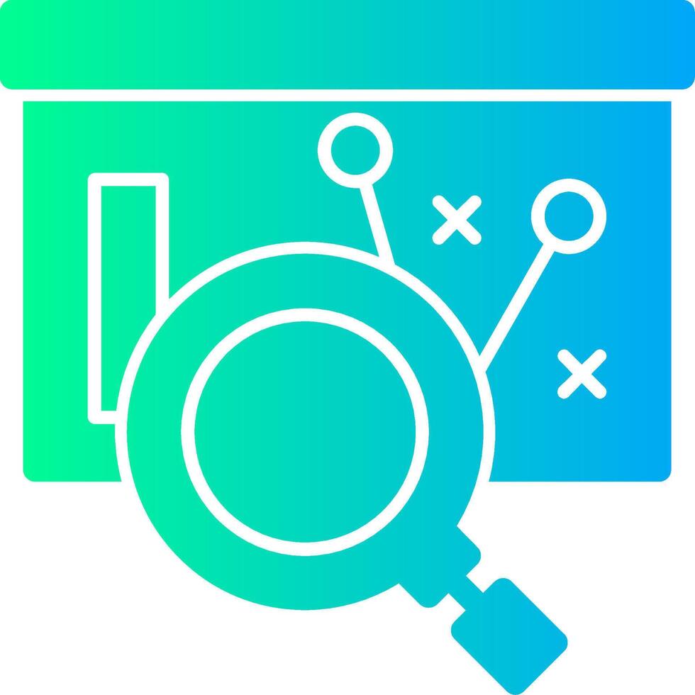 Recruitment Strategy Solid Multi Gradient Icon vector