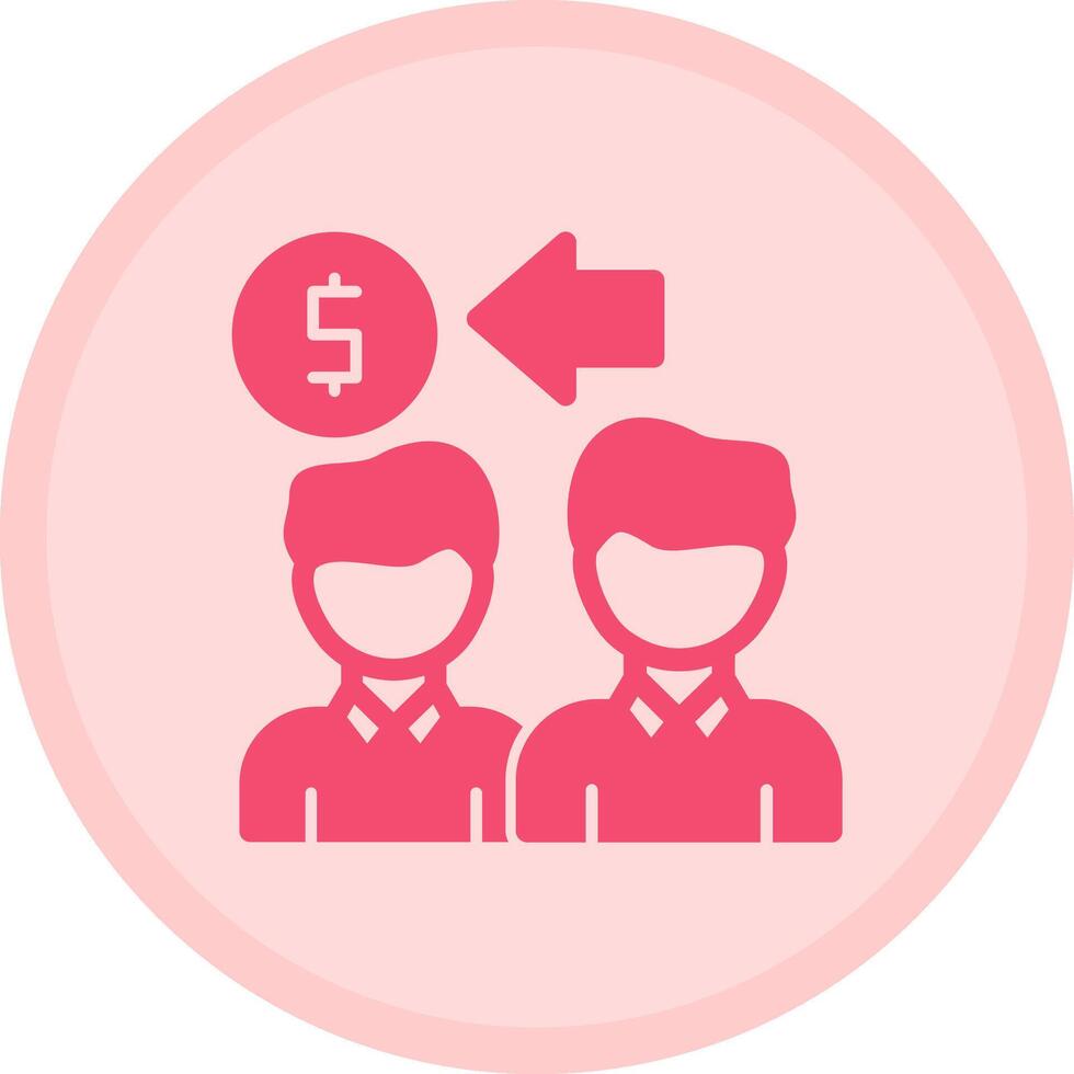 Job Offer Negotiation Multicolor Circle Icon vector