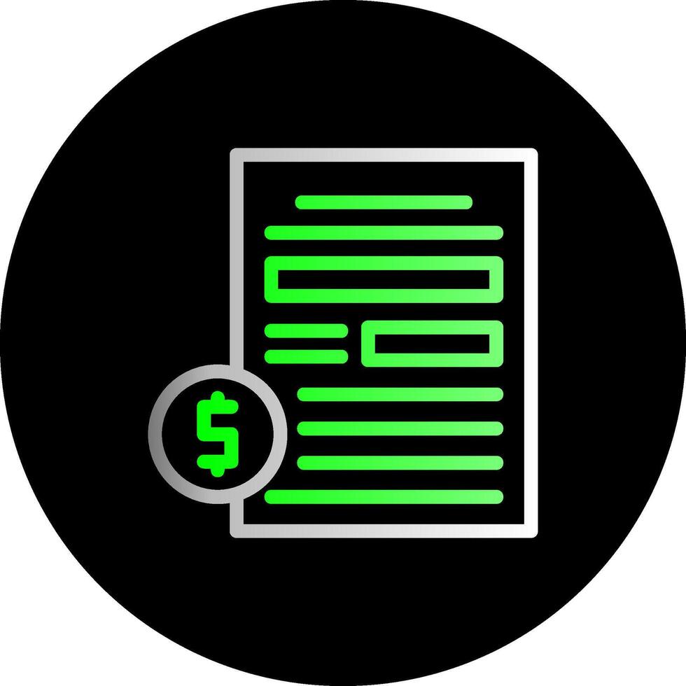 Compensation Dual Gradient Circle Icon vector