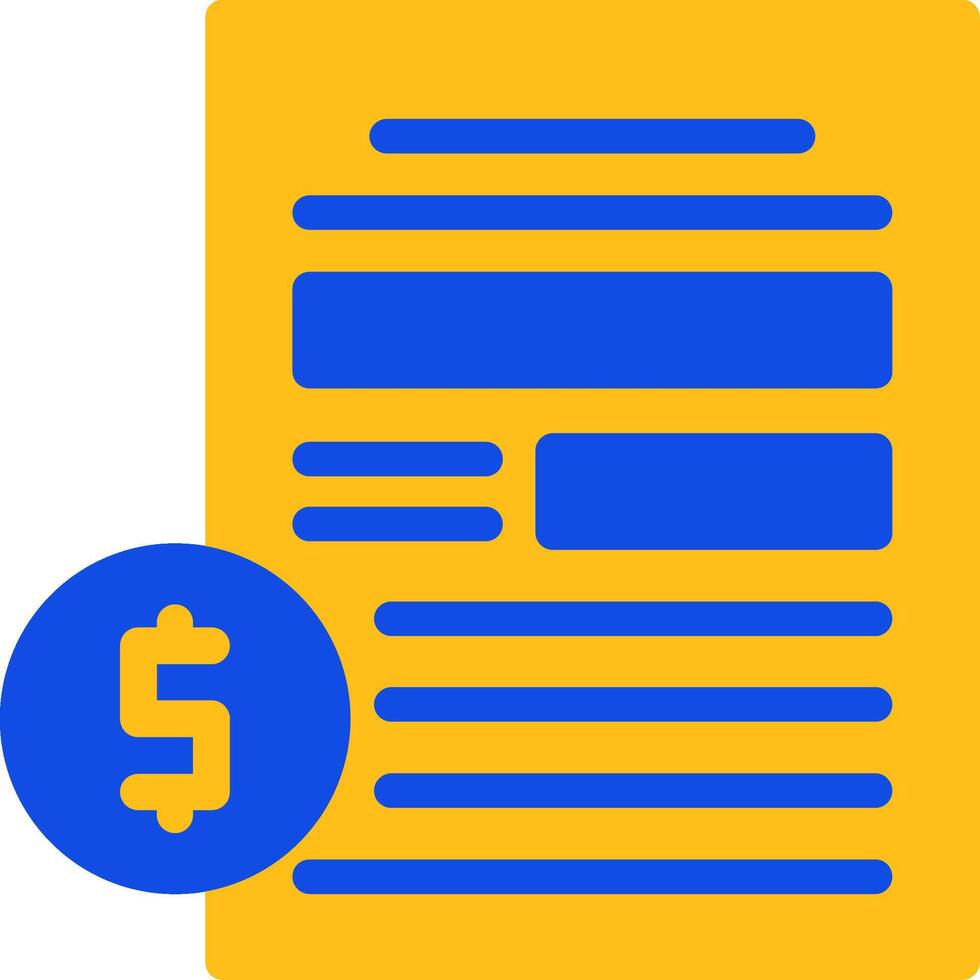 Compensation Flat Two color Icon vector