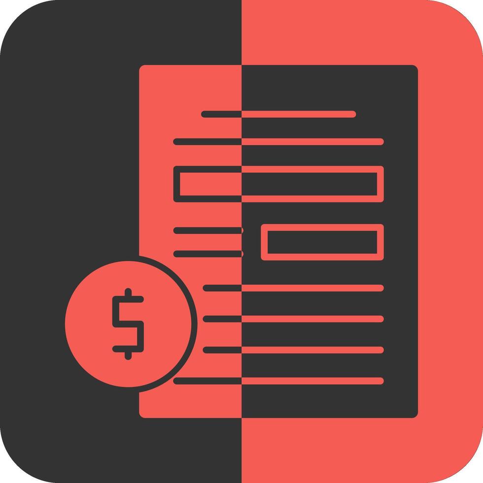 Compensation Red Inverse Icon vector