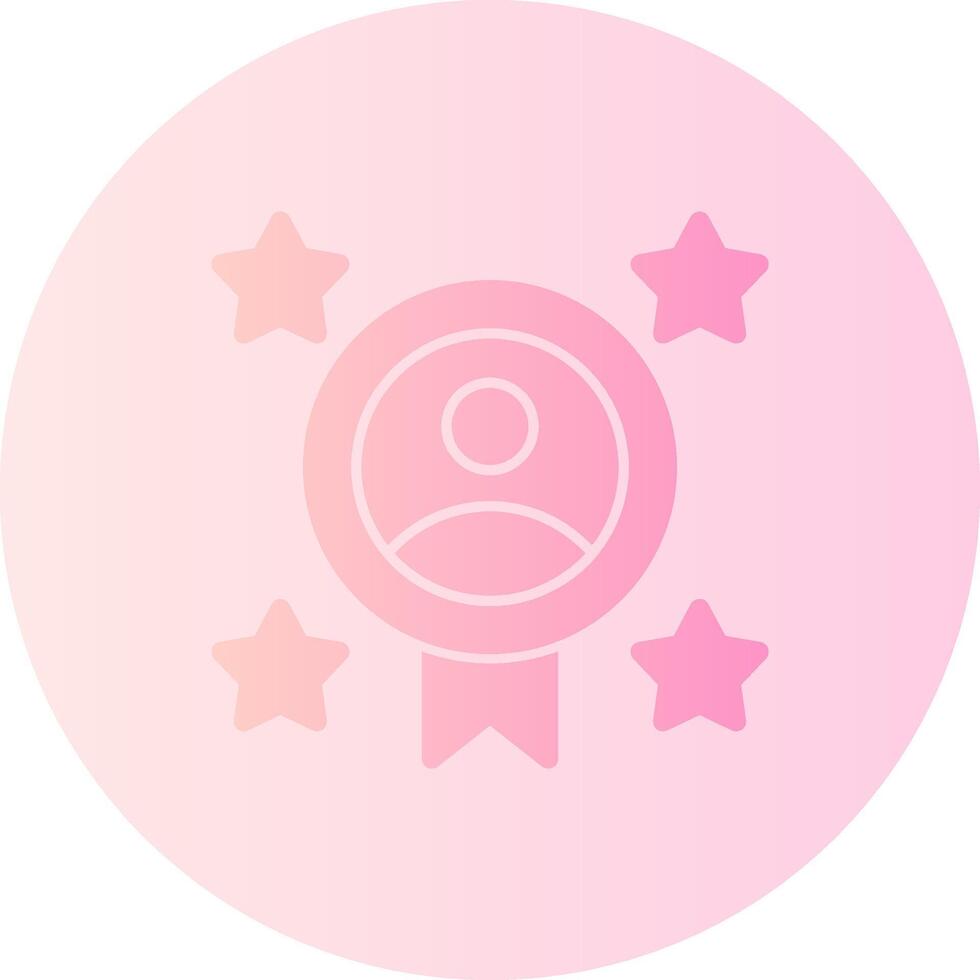 Employee of the Month Gradient Circle Icon vector