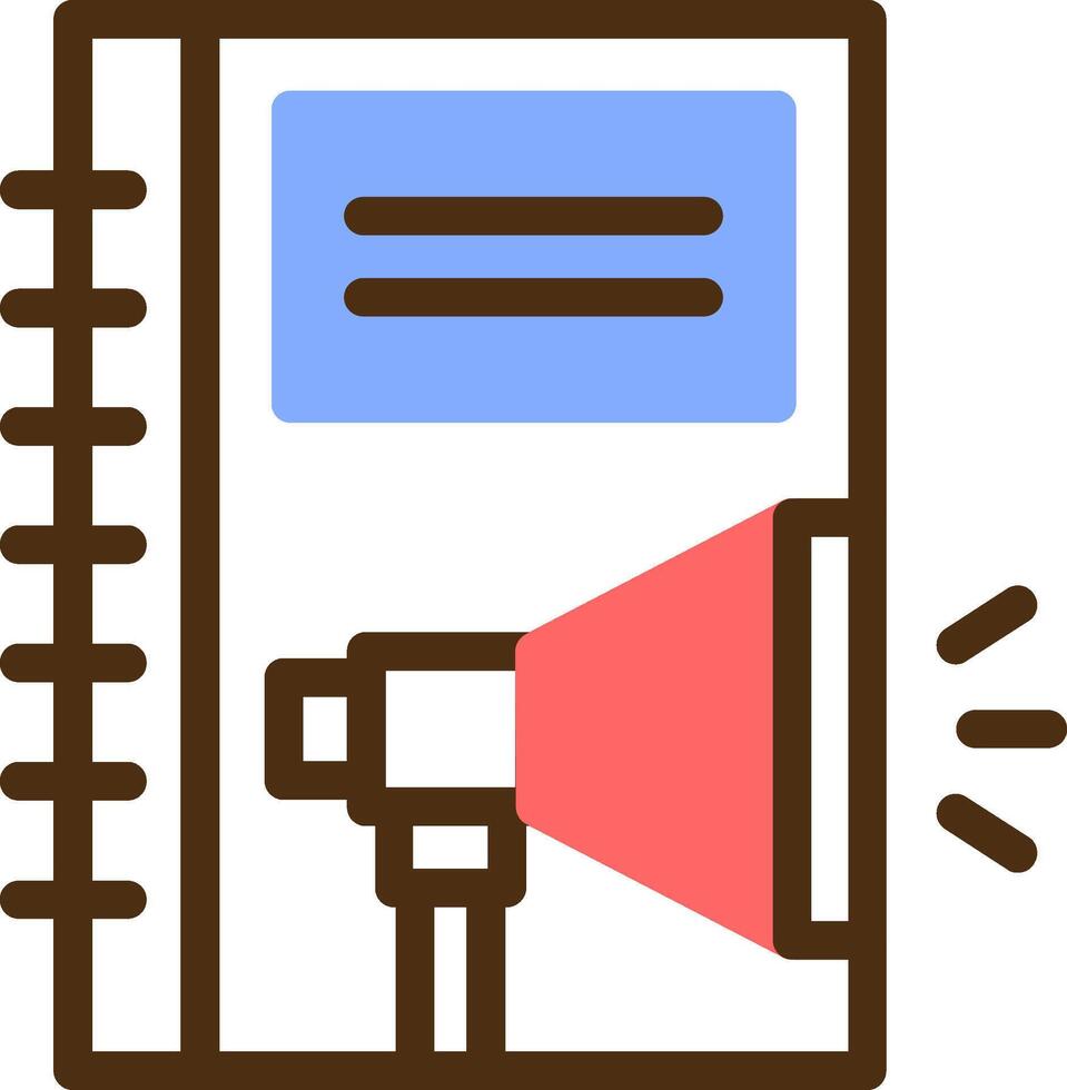 Employee Handbook Color Filled Icon vector