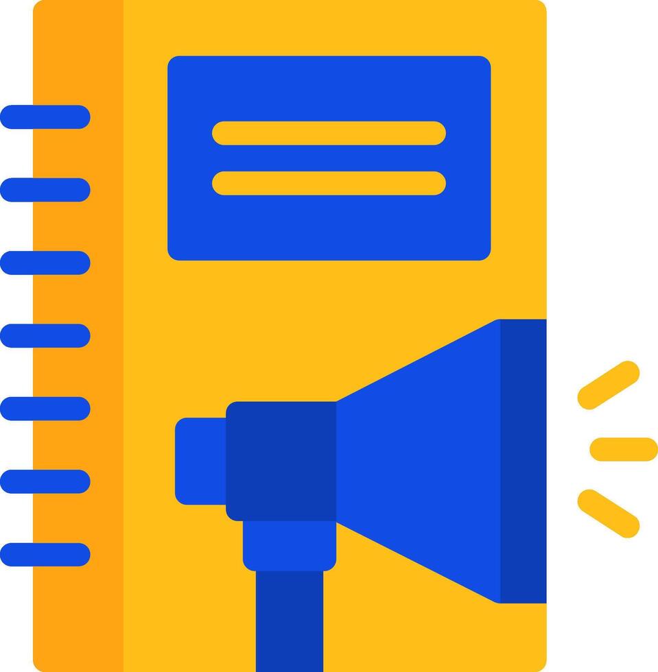 Employee Handbook Flat Two color Icon vector