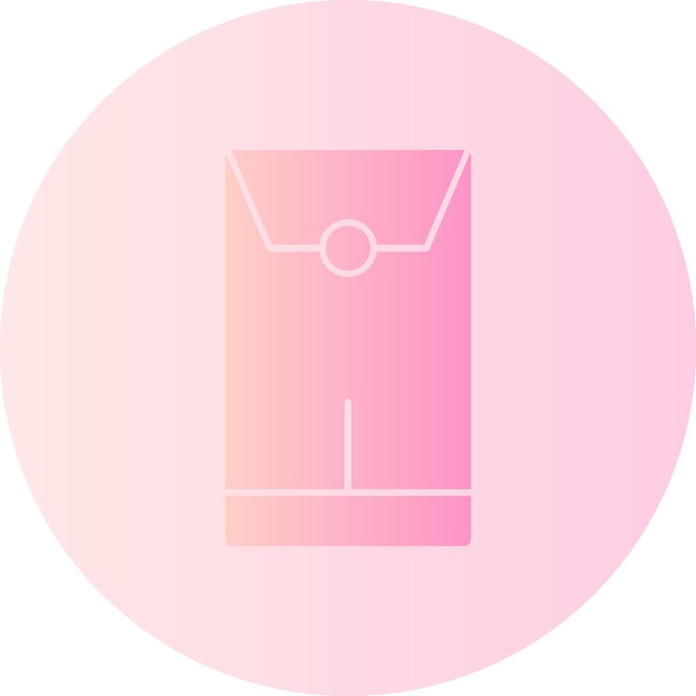 Red Envelope Gradient Circle Icon vector