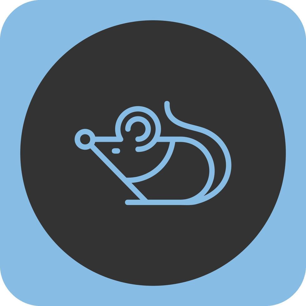 Chinese Zodiac Linear Round Icon vector