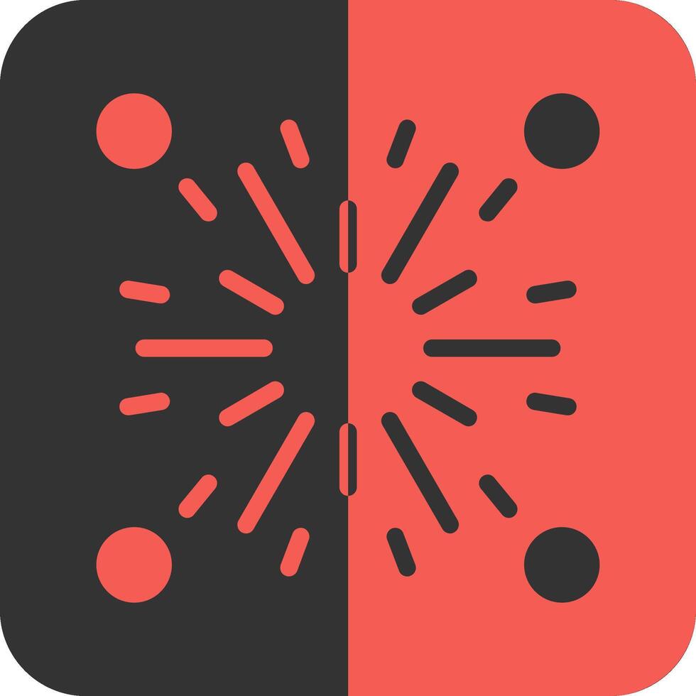 Firecracker Red Inverse Icon vector