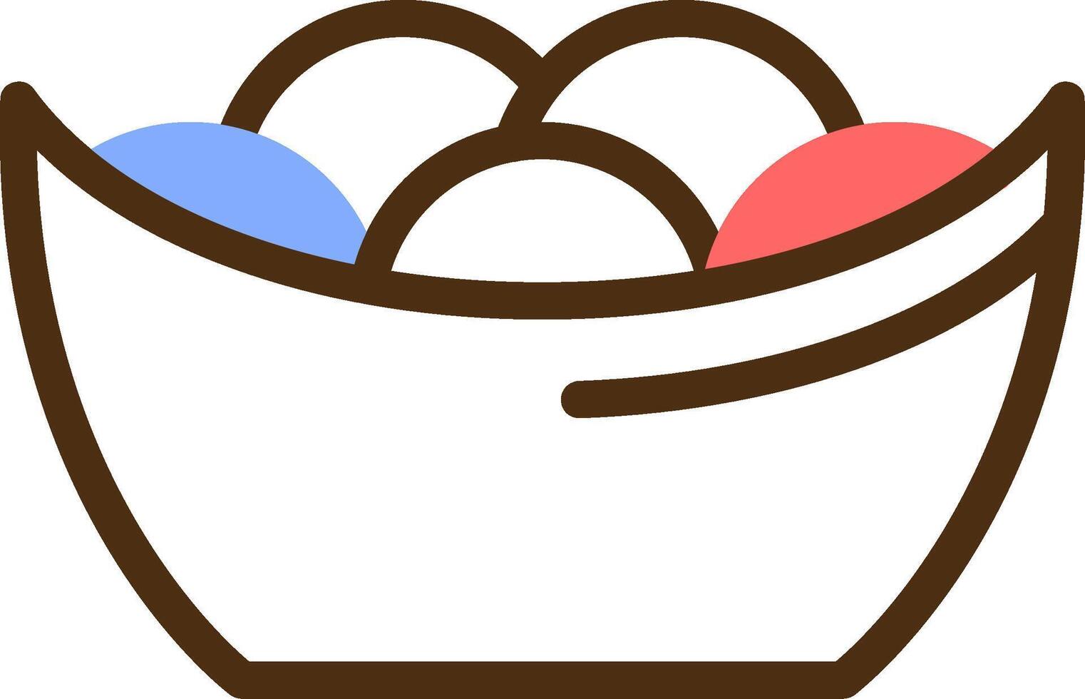 Tangyuan Color Filled Icon vector